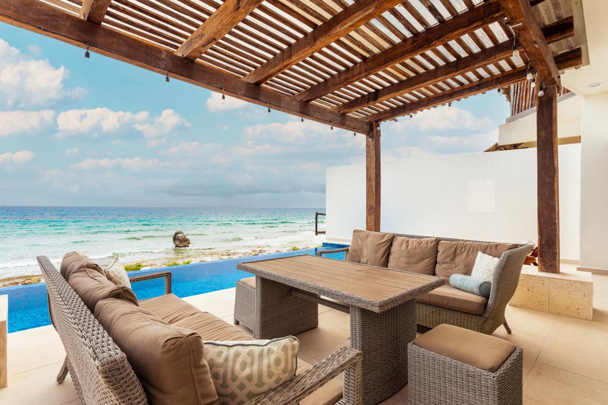 Villa Casa Javi- Ocean Front Located Mid Isla Mujeres Exterior foto